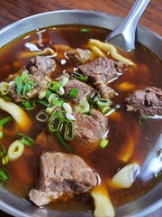 Fresh bowl of pork ramen