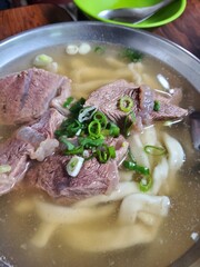 Fresh bowl of pork ramen