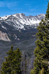 Snowy Peak in the Rocky Mountains