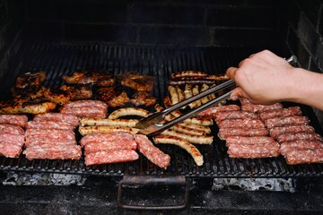 grilled meat on the grill