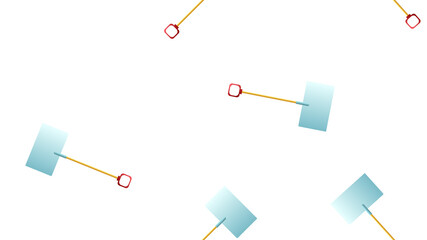 Red Garden trowel spade or shovel icon isolated seamless pattern on brown background. Gardening tool. Tool for horticulture, agriculture, farming. Vector