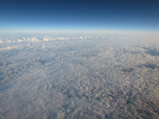 Nuvens vista do avião