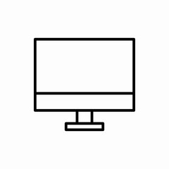 Outline monitor icon.Monitor vector illustration. Symbol for web and mobile