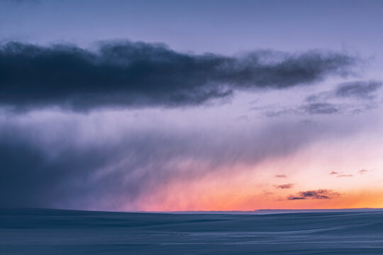 Moody winter landscape, Tana, Norway