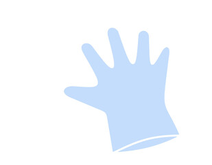 ビニール手袋(水色)