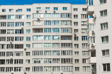 urban landmark living building background city photography concrete gray wall and window