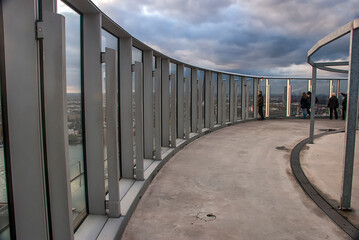 Top of building photographed in Cologne, Germany. Picture made in 2009.