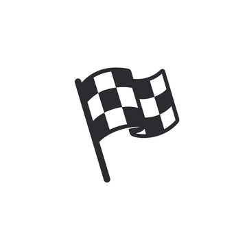 recommend clip art: Flag icon. Racing sign. Checkered racing flag. Chequered racing flag on flagstaff. Black and white flag. Vector illustration. Finish, start mark.