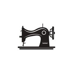 Vintage sewing machine icon. Simple illustration of manual stitching machine icon for web design isolated on white background.