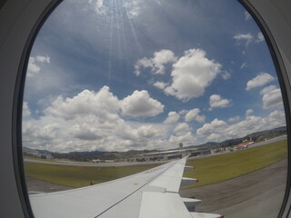 Fotos desde el ala de un avión 
