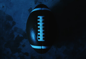 Moody blue football sports background.