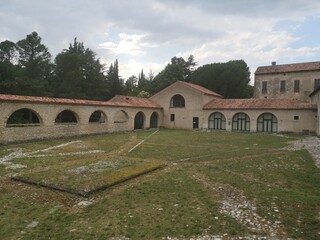 Fototapeta na wymiar dettaglio, scorcio della Certosa di San Lorenzo . Padula, Salerno