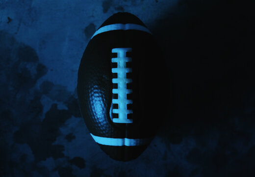 Moody Blue Football Sports Background.