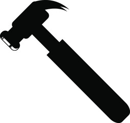 Hammer Logo Vector Industriy Silhouette
