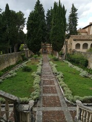 dettaglio, scorcio della Certosa di San Lorenzo . Padula,  Salerno