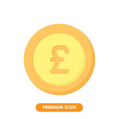 coin icon isolated on white background. for your web site design, logo, app, UI. Vector graphics illustration and editable stroke. EPS 10.