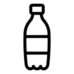 Lemonade Bottle Flat Icon Isolated On White Background