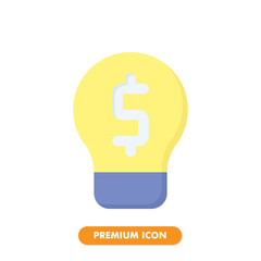 idea icon isolated on white background. for your web site design, logo, app, UI. Vector graphics illustration and editable stroke. EPS 10.