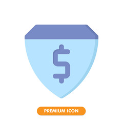 shield icon isolated on white background. for your web site design, logo, app, UI. Vector graphics illustration and editable stroke. EPS 10.