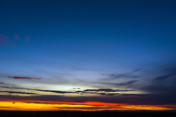Natural Sunset. Bright Dramatic Sky And Dark Ground. Landscape Under Scenic Colorful Sky. Sun Over Skyline, Horizon. Transcarpathia and Uzhhorod. Magic Sunset. Dusk. Clouds.