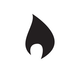 Fototapeta premium Fire icon vector logo design template