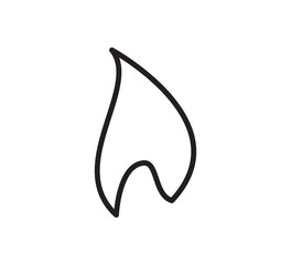 Fire icon vector logo design template