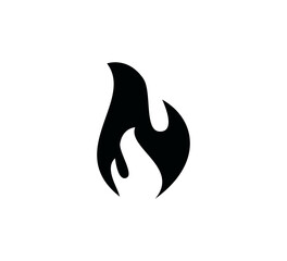 Fire icon vector logo design template