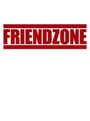 Rote Balken Friendzone Logo Lustig