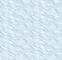 Scratchy wavy hand drawn lines in a seamless repeat pattern background