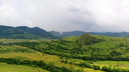 landscape of the mountains