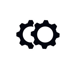 Gear icon vector logo design template