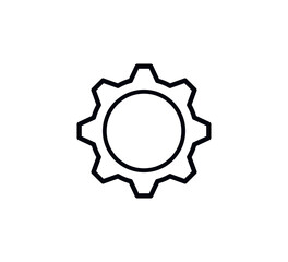 Gear icon vector logo design template