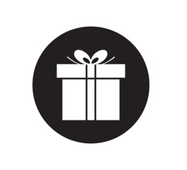 Gift icon vector logo design template