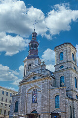 Fototapeta na wymiar Notre Dame Church in Quebec City, Quebec, Canada