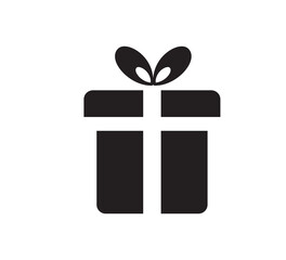 Gift icon vector logo design template