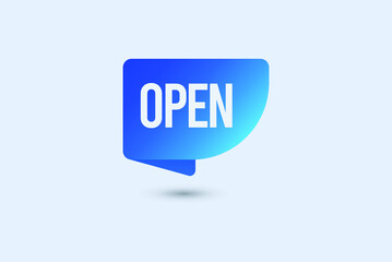 open signs premium vector template illustrations.