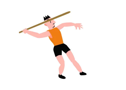 陸上競技 槍投げ Stock Vector Adobe Stock