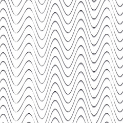 modern geometric background monochrome repeating pattern with waves print design