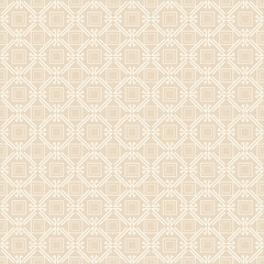Fototapeta premium Beige background pattern. Geometric wallpaper texture. Seamless pattern for fabric, tiles, interior design or wallpaper. Background vector image
