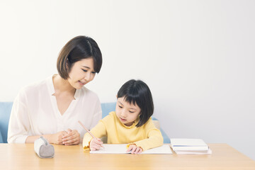 勉強する女の子　個別指導　家庭教師