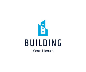 Building logo design template vector	
