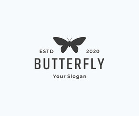 Obraz premium Butterfly logo design vector icon template