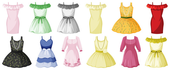 Set of clothes mock up