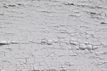 ひび割れた白いペンキ