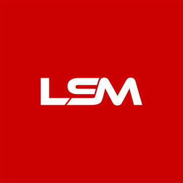 Letter LSM Initial Logo Design Vector Template Illustration
