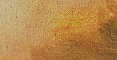 yellow paint on canvas