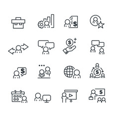 Office and People icons set,Vector
