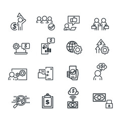 Business and Finance icons set,Vector