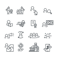 Business and People icons set,Vector