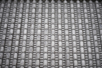 Old roof japanese style in the Japanese temple in Japan.